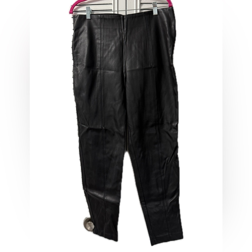 Ann Taylor crop leather leggings